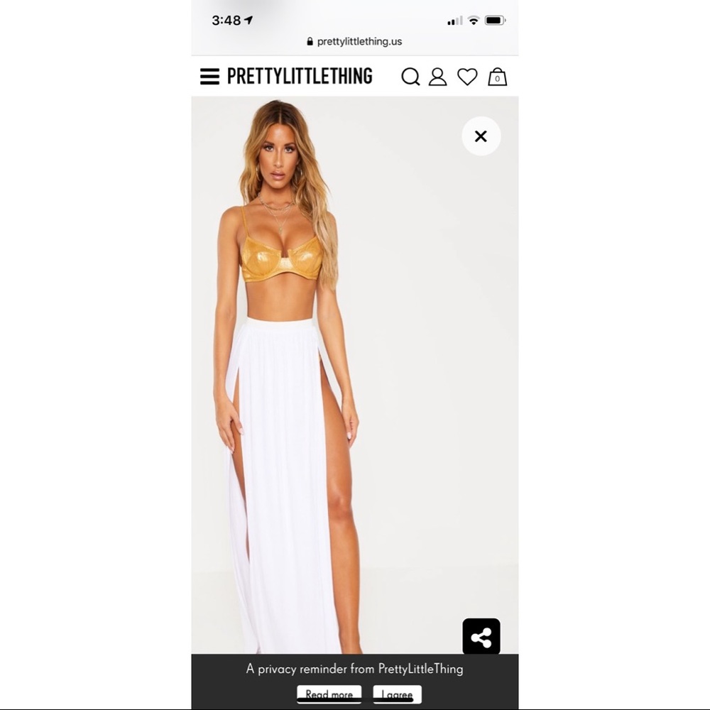 Bathing suit cover up skirt